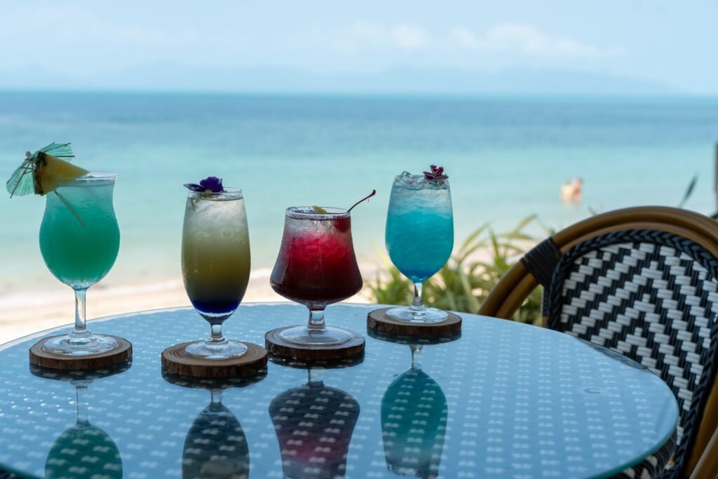 Cocktails by the beach in Koh Samui