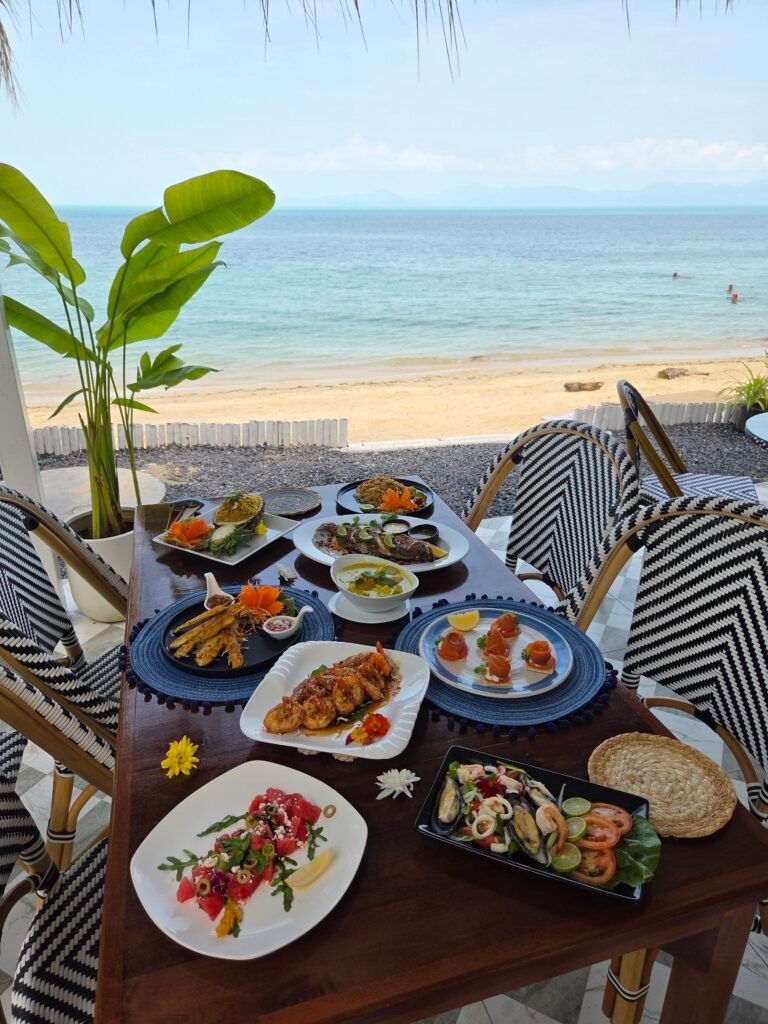 Thai seafood dish served at Hector’s Seafood Restaurant & Bar on Bang Por Beach Koh Samui