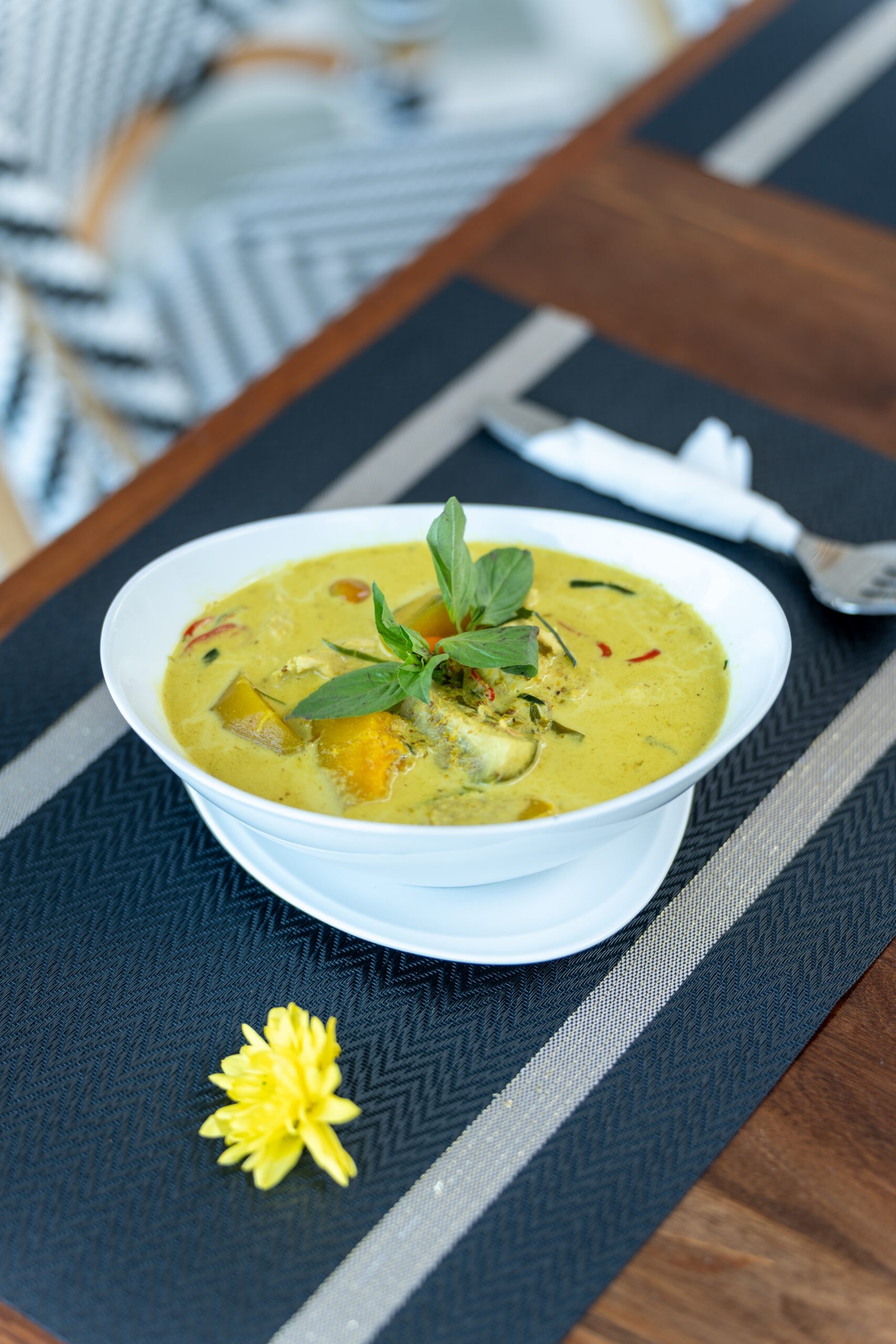 Thai curry seafood Koh Samui at Hector’s Seafood Restaurant on Bang Por Beach
